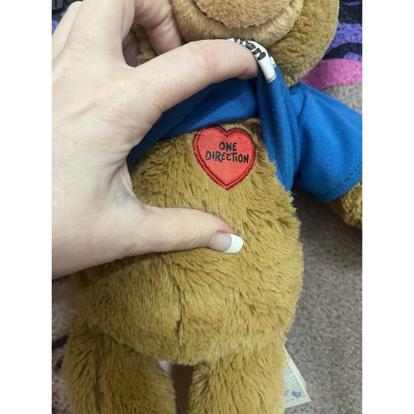 One Direction 1D Rare Soft Throw & Retired Build A Bear 1D Bear Harry Styles - Picture 7 of 15